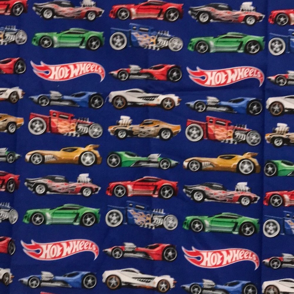Hot Wheels Fabric 18x42 inches